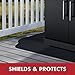 GRILLTEX Under the Grill Protective Deck and Patio Mat, 36 x 63 inches Black