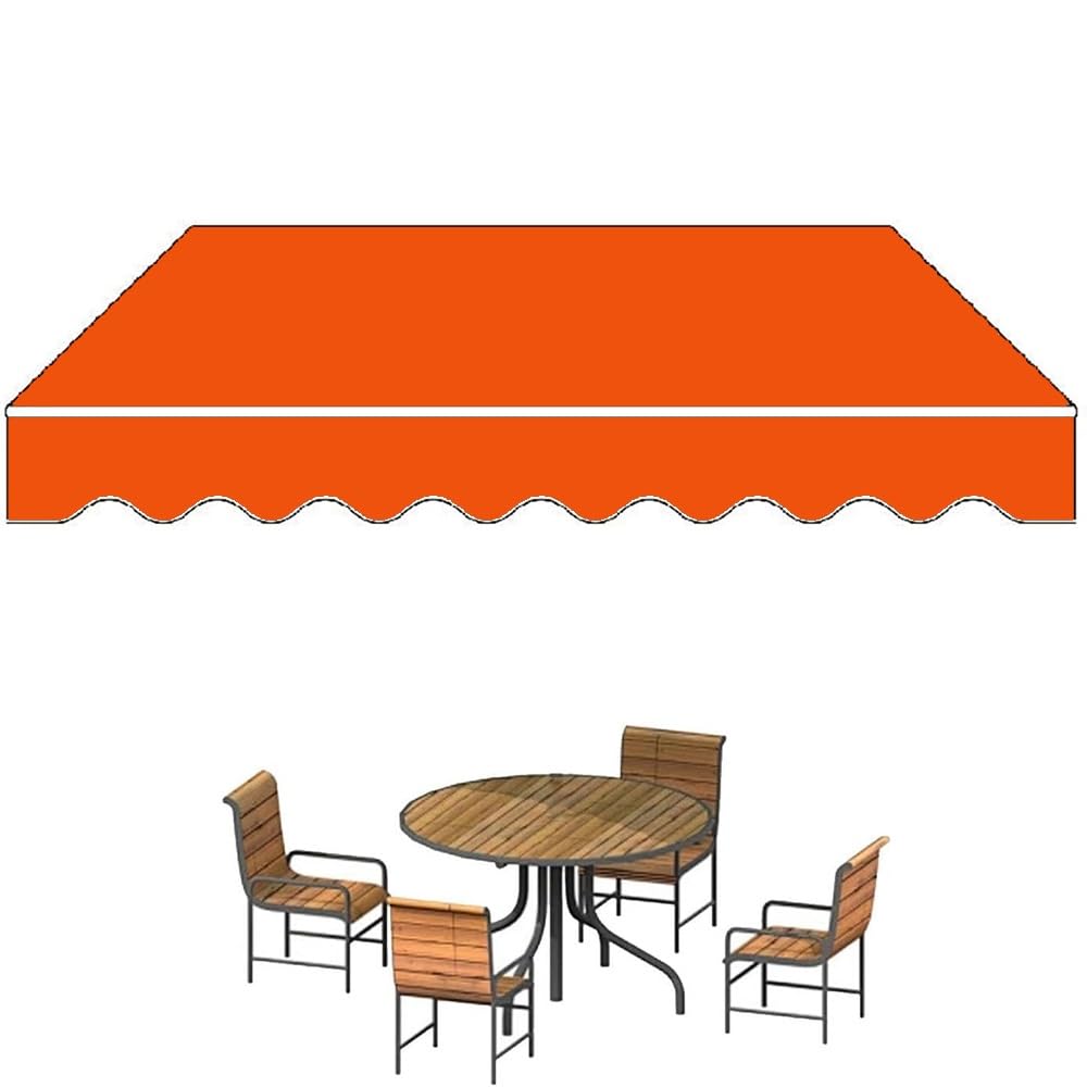 Store extérieur rétractable résistant aux intempéries avec protection UV manuelle