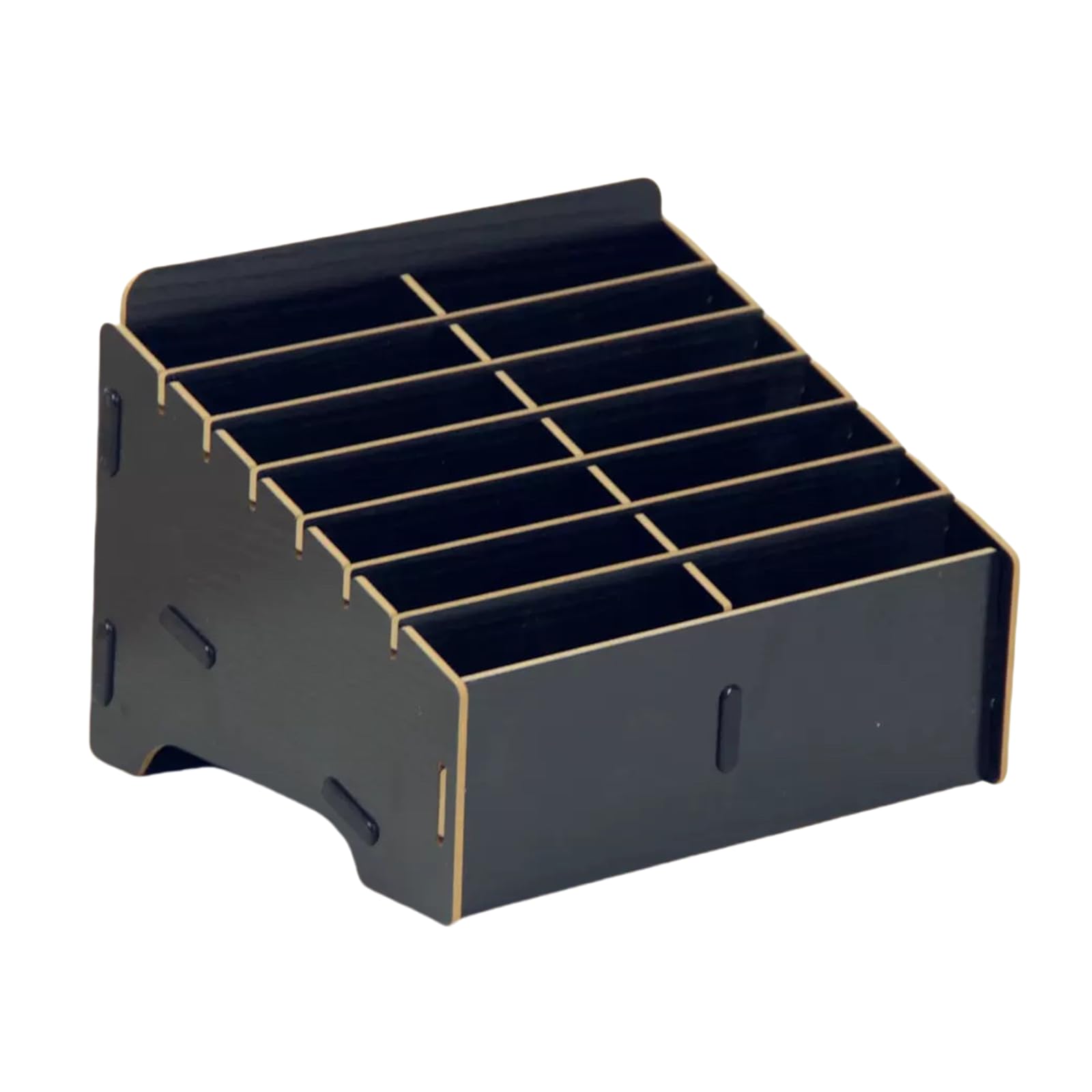 14 griglie per cellulare, cellulare, per scuola, hotel, in legno, per telefoni cellulari, aule, ufficio, scuola (nero, 14 griglie)