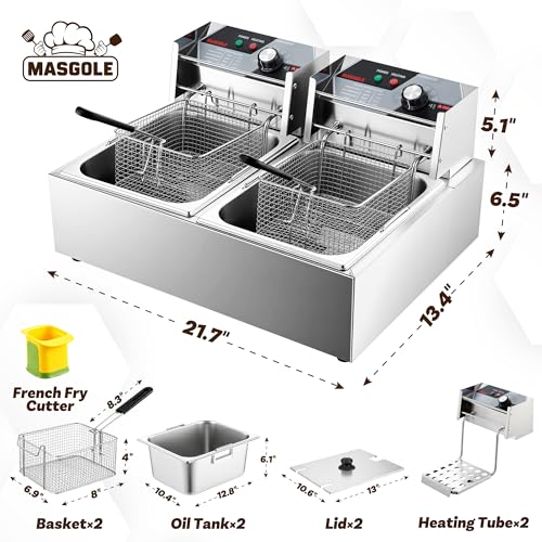Masgole Commercial Deep Fryer CDFB-001 の商品画像 4