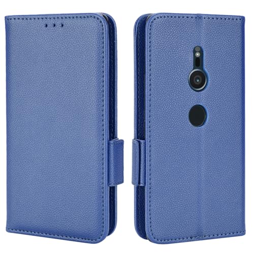 XFDSFDL® Étui pour Sony Xperia XZ2 H8216/ H8266 (5,7 Pouces) PU Cuir Housse Flip Coque Litchi Motif avec Support et Magnétique Boucle Latérale Portefeuille...