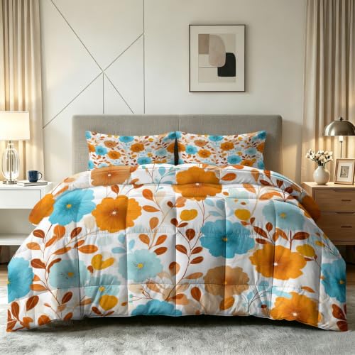 Edredón de verano de 240x260 cm con dos fundas de almohada multicolor 3