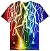 Asylvain Boys Girls Colorful Shirts Unisex Kids Tee Shirt 3D Print Cool Design Graphic Funny Tops T-Shirts Size 6-8 Years