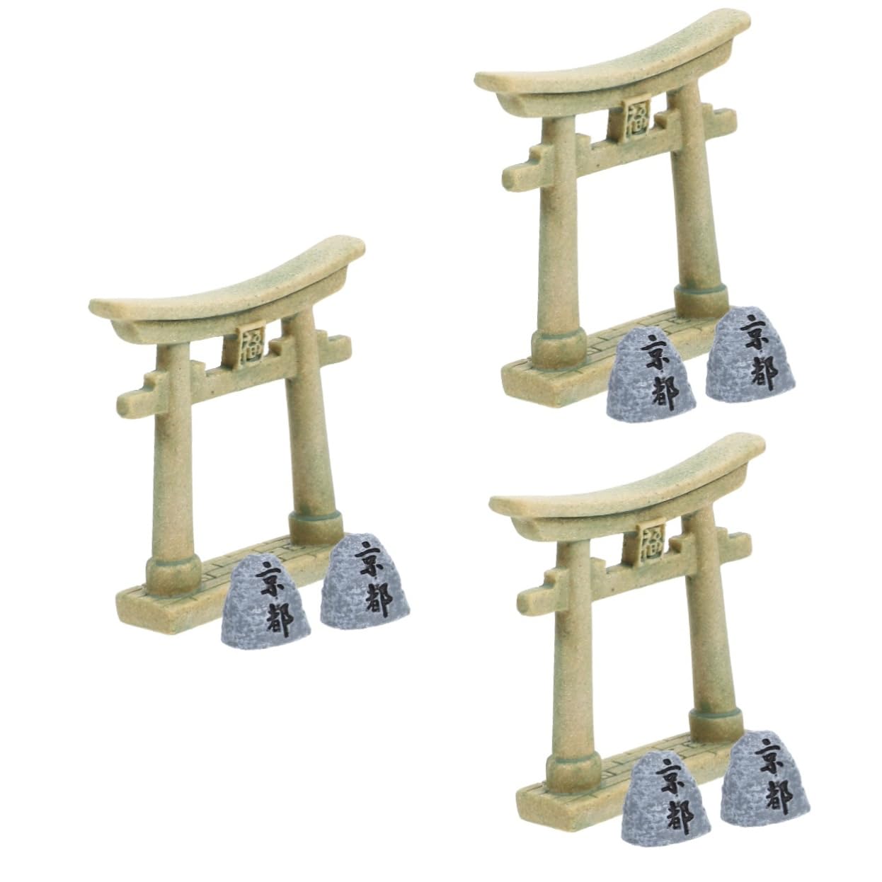 MAGICLULU 3 Set Di Cancelli in Resina in Miniatura Per Acquari E Decorazioni Per La Casa Mini Decorazioni Per Cancelli