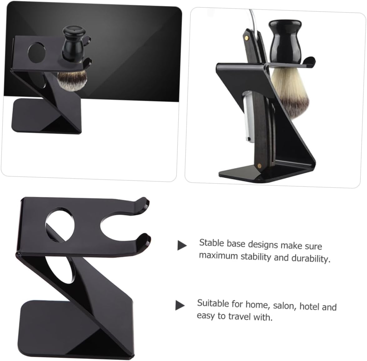 Razor Stand Shaving Brush Holder Organizer for Men Razor Brush Stand Hair Accessory Organizer Shaving Kit