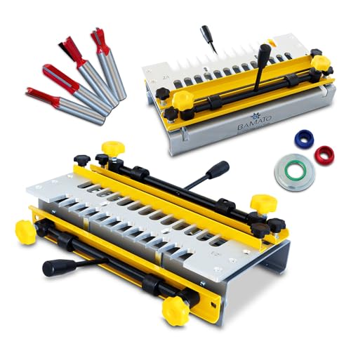 BAMATO 2 in 1 Frässchablone BFS-350 | Zinkenfräsgerät Zinkenfräsmaschine Schwalbenschwanz Schablone