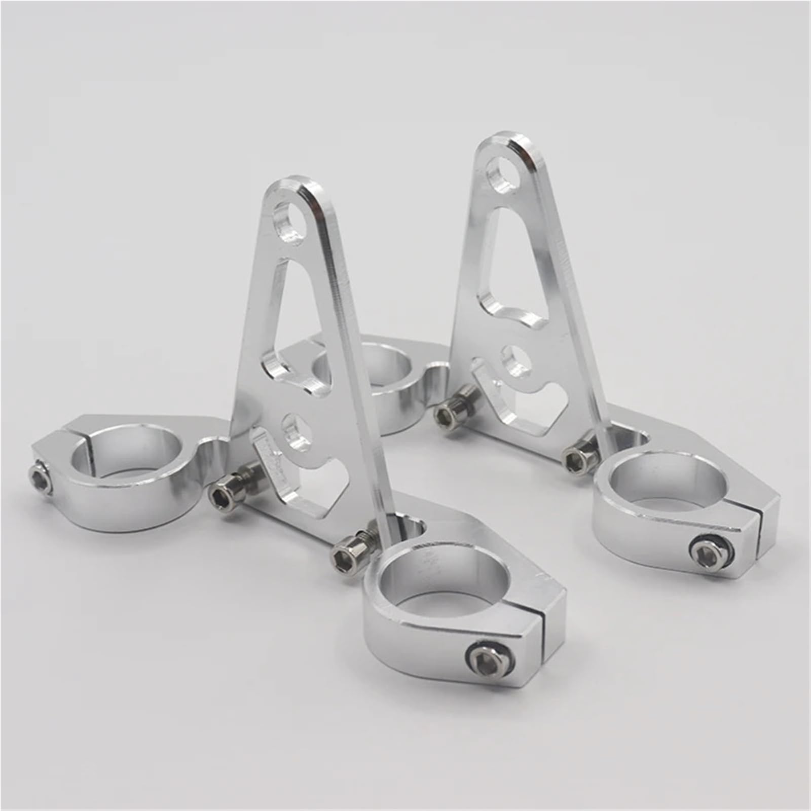 Nebelscheinwerferhalterung Motorrad Scheinwerfer Montage Halterung Silber CNC 27mm 30mm 45mm Vorderrad Gabel Rohr Passend für Honda Monkey Teile