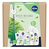 NIVEA Natürliches Geschenkset, verwöhnende Geschenke für sie mit 6 NIVEA Produkten, feuchtigkeitsspendendes und pflegendes Geschenkset, enthält natürliche NIVEA Geschenke für Frauen