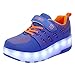 Feidaeu Kinder zweirädrige leuchtende leuchtende Turnschuhe dreifarbige LED-Rollschuhe Led-Schuhe Jungen und Mädchen USB-Ladeschuhe