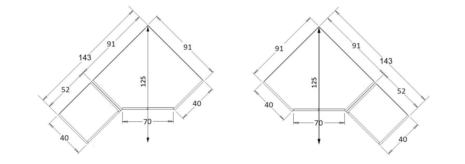 Grant Möbelset Set 38C Eckschrank geschloßenes Regal Kommode Schlafzimmer Jugendzimmer Arbeitszimmer 280x195cm Cashmere
