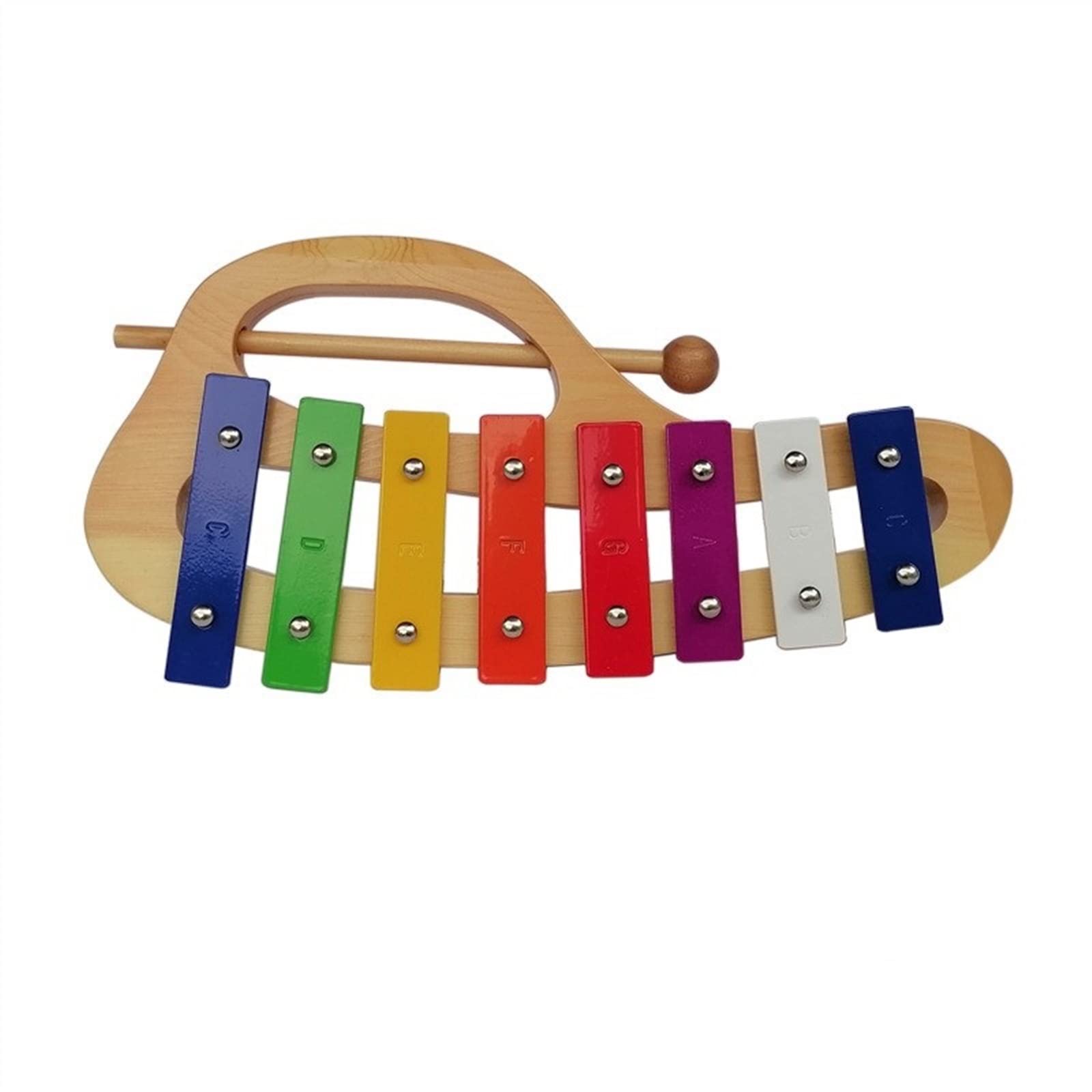 Percussão Musical Strumento A Percussione Pianoforte Portatile Bianco A 8 Toni A Percussione Per Pianoforte A 8 Toni Con Piastra In Alluminio Xilofoni (Color : 01)