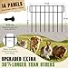 HIHADUUM 20Ft(L) X 13Inch(H) Animal Barrier Fence - 14 Pack Garden Fence Animal Barrier Garden Border Rustproof Metal No Dig Fence Panels for Dog Rabbit Defense Bottom Blocker for Outdoor Yard Patio
