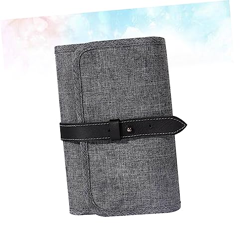 Bolsa de almacenamiento USB grande plegable gris UKCOCO para cables y cargadores pack de 2 5