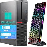 Lenovo ThinkCentre M700 SFF Computadora de Escritorio, 6ª Gen Dual Core i3-6100 3.7GHz, 16GB DDR4 RAM, 960GB SSD, VGA,...