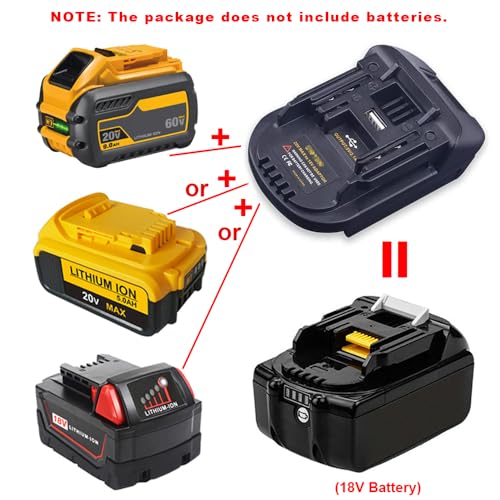 JFQWLE Converter for Milwaukee/Dewalt to Makita Battery Adapter by JFQWLE - Image 6