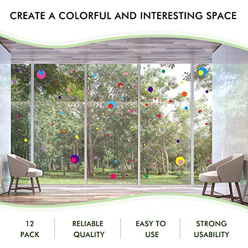 264 Pieces Polka Dots Wall Sticker Circle Wall Decal For Kids Bedroom Living Room, Classroom, Playroom Decor Removable Vinyl Wall Stickers Dots Wall Decals (12 Colors) #TOP5