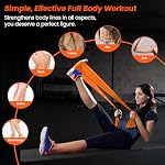 Resistance Bands Set, Stretch Bands for Working Out, Elastic Bands for Home Exercise, Gym, Physical Therapy Bands for Stretch, Yoga, Pilates, Rehab, Strength Training