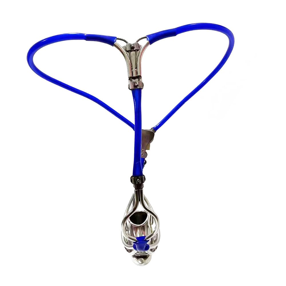 Mutande da uomo in acciaio inossidabile SM Bondage Lingerie sexy Gabbia for pene in metallo Dispositivo di castità fetish Cintura di castità for feste Giocattoli erotici for uomini(100/110CM