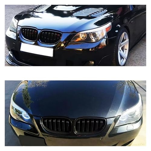 Calandre BMW E60 noire double lame pour remplacer la grille usée - 6
