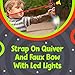 Toysery Kids Bow and Arrow Set with LED Flash Lights, Toy Bow and Arrow for Kids 8-12 Years Old - Toy Bow and Arrow Set for Boys and Girls, Includes Archery Bow, 6 Archery Arrows, Target, Quiver Green