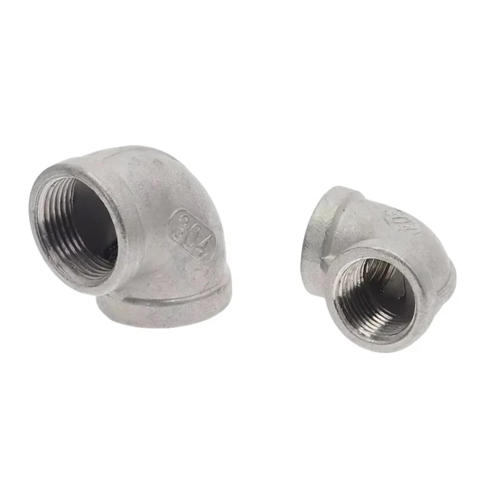 BSPT złączka gwintowana ze stali nierdzewnej 304 kątowe 90 stopni, adapter do akwarium, 1/8", 1/4", 3/8", 1/2", 3/4", 1", 1-1/4" (4")
