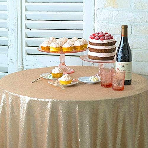Tablecloths Sequin Tablecloth Hot Pink 50x72-Inch Small Rectangle Tablecloth Wedding Decor Sequence Tablecloth 125x180cm Linen Table Overlay for Parties Christmas Tablecloth (50x72-Inch, Hot Pink)