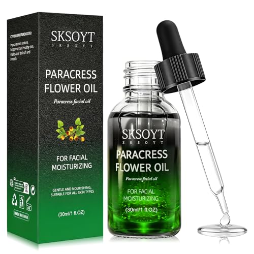 Organic Cold Pressed Facial Oil with Paracress Extract Botanical Face Oil for Skin Nourishment Hydration & Radiant Glow
