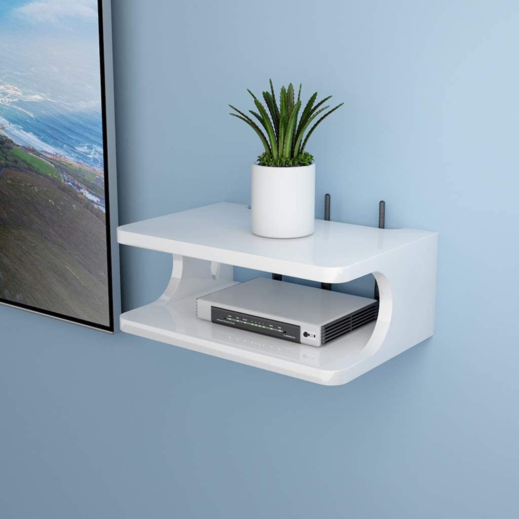Dream Arts Engineered Wood Shoppee Set Top Box and WiFi Modem Display Wall Shelf for Living Room (B08L68CQY5) Amazon Price History, Amazon Price Tracker