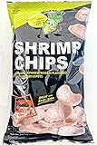 Genuine Wasabi Shrimp Chips(Pack of 3) - 2 oz- Japanese Snacks, Wasabi Powder, Japanese Chips, Prawn Crackers, Spicy Wasabi Flavor, School Snack, Light and Crispy - Kinjirushi Brand