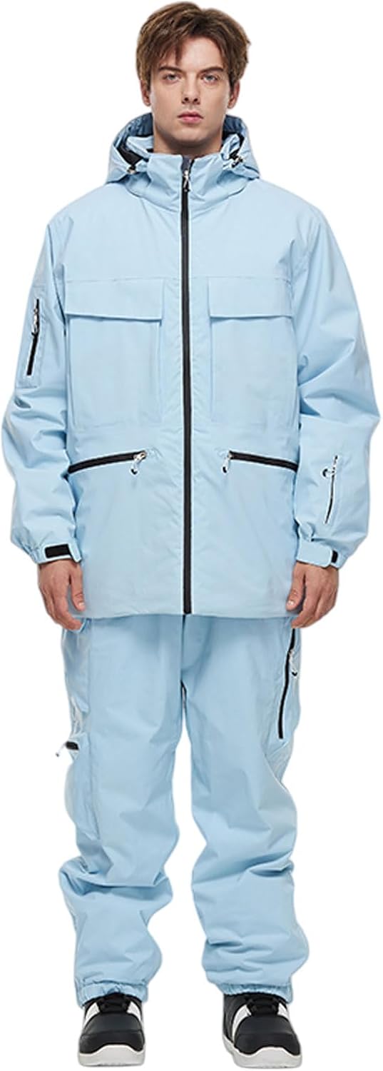 ARCTIC QUEEN Men's and Women's Skisuit Waterproof Windproof Ski Jacket and Pants