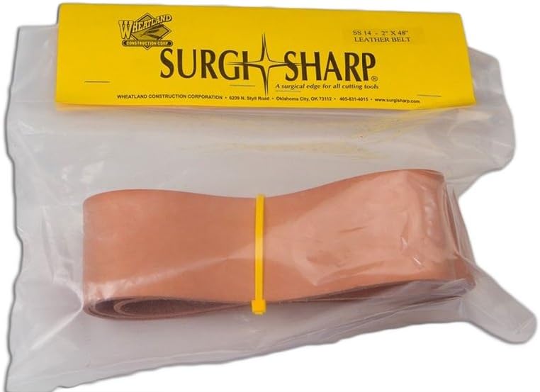 Surgi-Sharp 2X48 Leather Honing Belt for Knives and Tools - Leather Power Strop