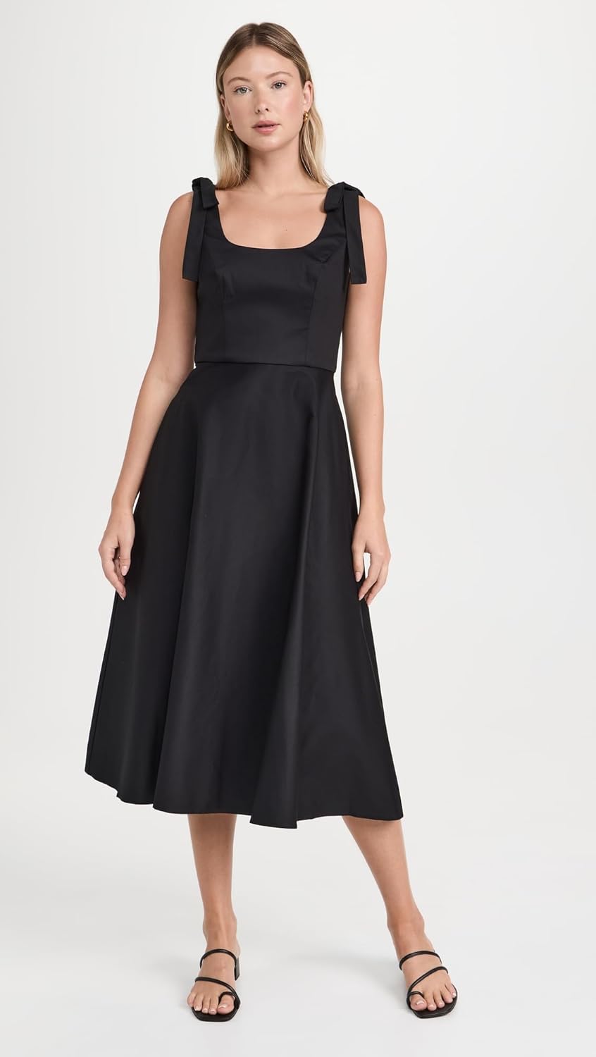 Shoshanna Womens Jet Cotton Sateen Kimberly Dress - Image 2