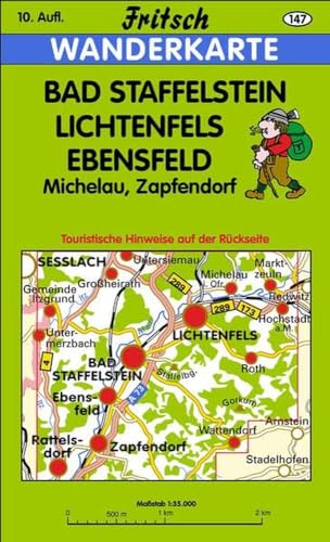 Bad Staffelstein - Lichtenfels - Ebensfeld: Michelau, Zapfendorf (Fritsch Wanderkarten 1:35000)