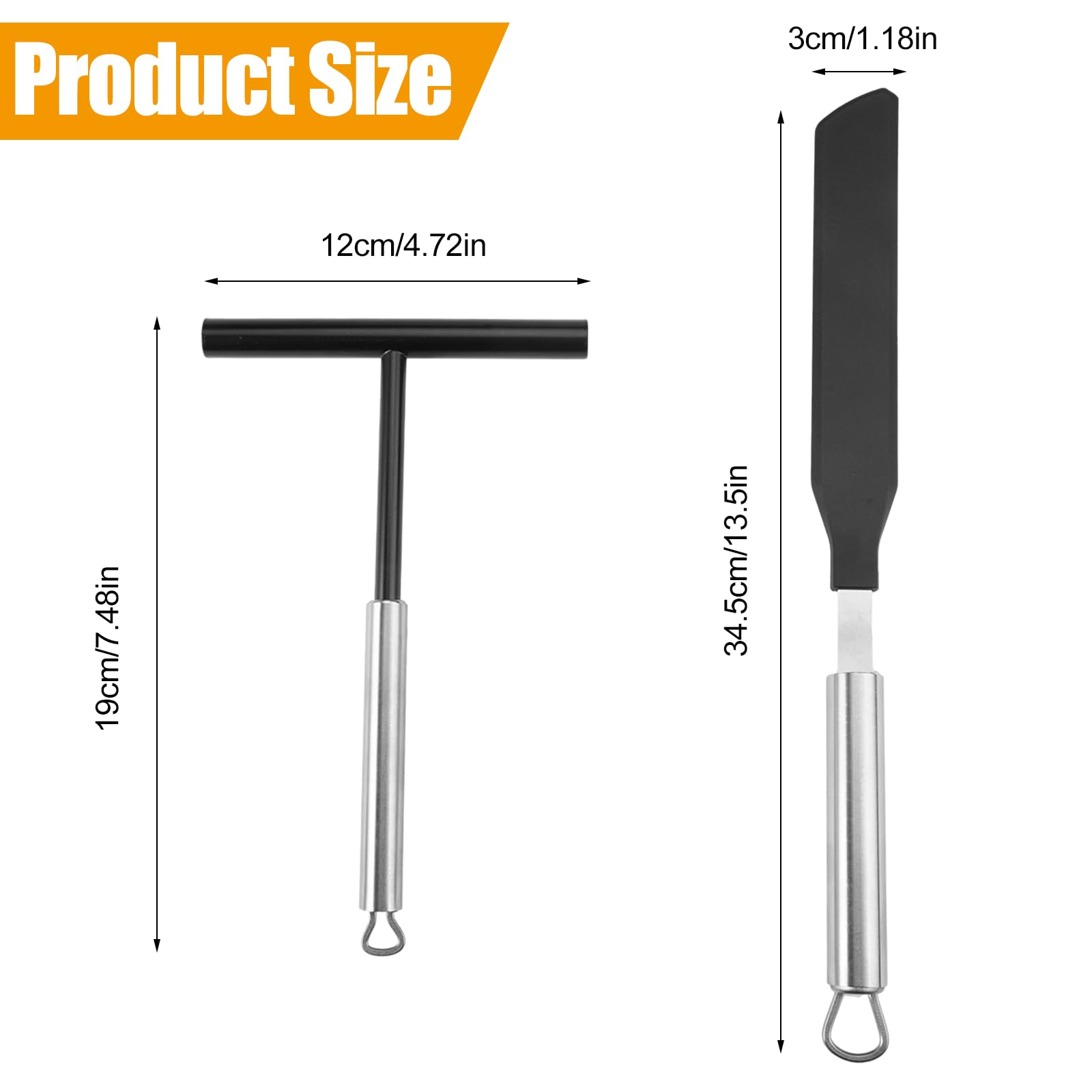 2 Stück Crepes Teigverteiler Set - Buchenholz Wender Für Crepes Pfanne