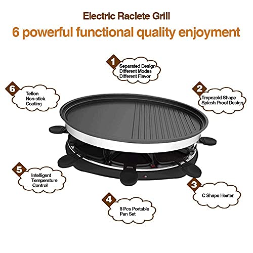 Ataay Barbecue Grill Electric Grill Home Non-Smoking Electric Baking Pan Non-Stick Grilled Roasted Hot Pot Barbecue Machine Bbq Hot Pot Integrated Multi-Function Large Capacity Pot #TOP2