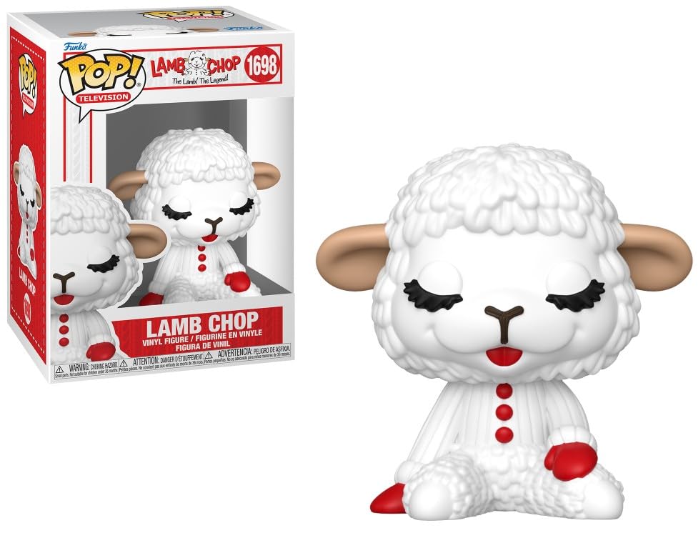 Funko Pop! Television Lamb Chop #1698 - Figura in vinile con custodia protettiva, 3,75 pollici