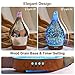 Porseme Oil Diffuser 3D Glass Aromatherapy Ultrasonic Humidifier, Air Refresh Auto Shut-Off, Timer Setting, BPA Free for Home Hotel Yoga Leisure SPA Gift 150ml Last 6H