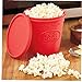 Pliable Silicone Bol Micro-ondes, Hot Air Popcorn Popper Bowl Popcorn Maker Avec Couvercle, Facile À Transporter, Au Lave-vaisselle 1pc