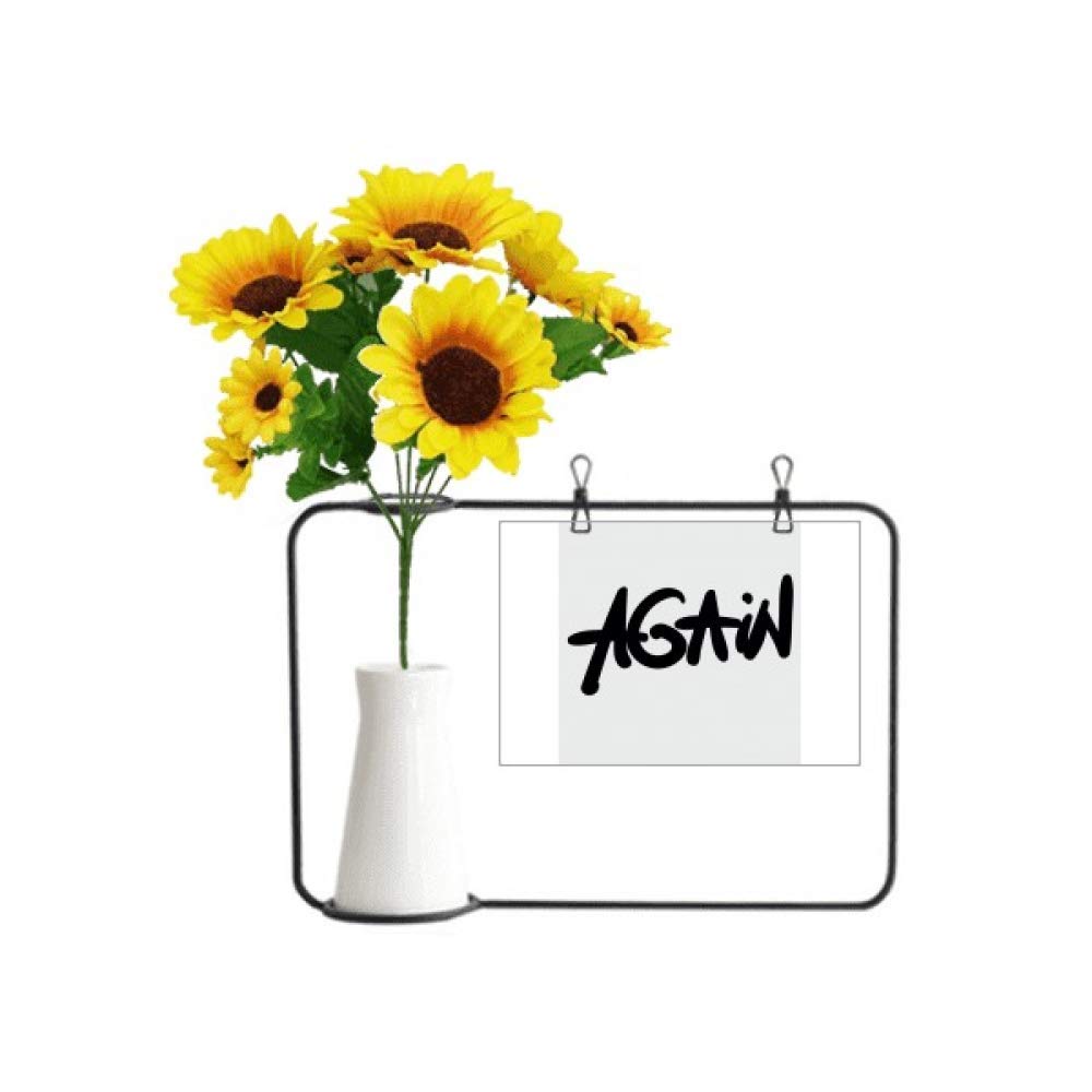 Carte de bénédiction et tournesol pour décorer un bureau ou salon