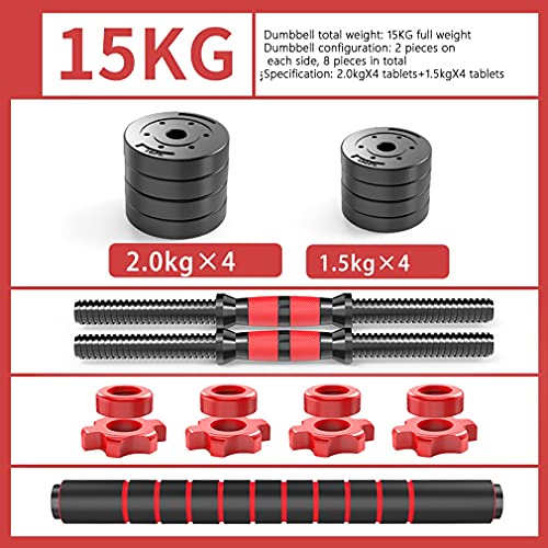 Dumbbell Verstelbare gewichten Dumbbells Barbell Set Training Gewichten Gym apparatuur met Drijfstang voor mannen Dames… - Afbeelding 3
