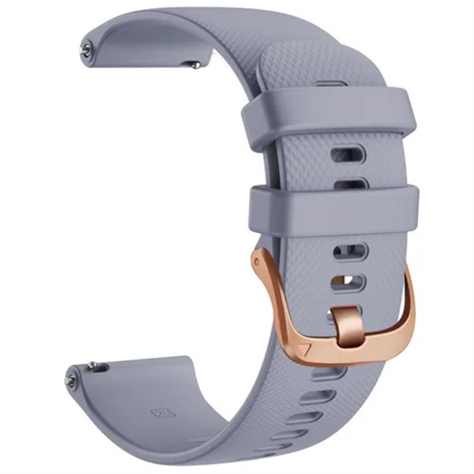 Bracelet en silicone 20mm pour Garmin Venu 2 et SQ gris
