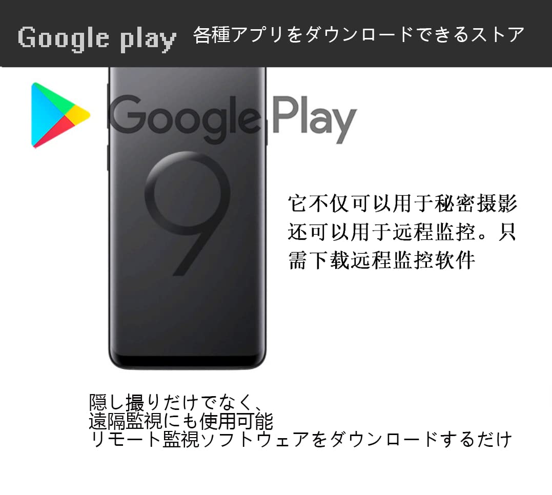 Amazon.co.jp: 超小型カメラ、携帯電話の隠しスパイカメラ、監視用小型 