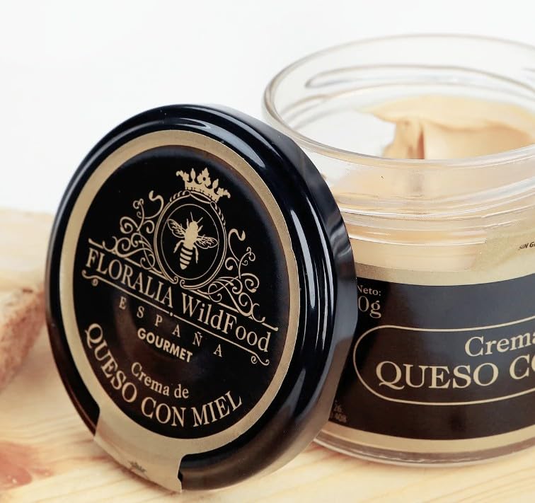 Crema de Queso con Miel FLORALIA | Tarro 100 gr | Alimento gourmet natural