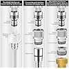 Sink Faucet Quick Connect Adapter, Kitchen Bathroom Faucet Hose Snap Coupling Adapter to Garden Hose Connector Compatible with Dishwasher, Washing Machine, Shower Hose, Pet Bathing Attachment