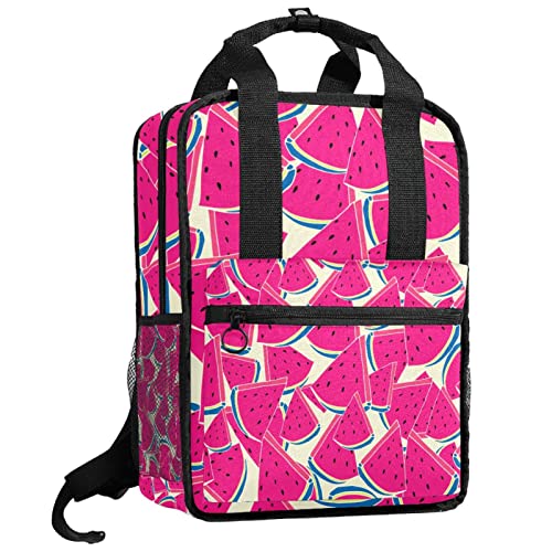 Sac à dos pour garçons réglable motif cygne blanc à pois enfant