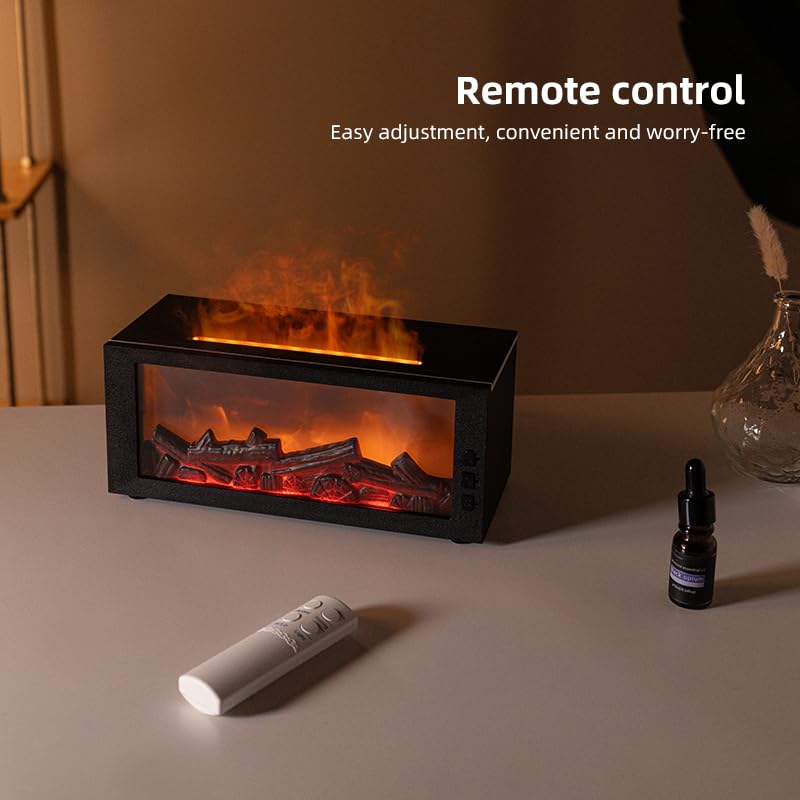 Difusor aromático eléctrico Fireplace Flame con humidificador y control remoto miniatura 6