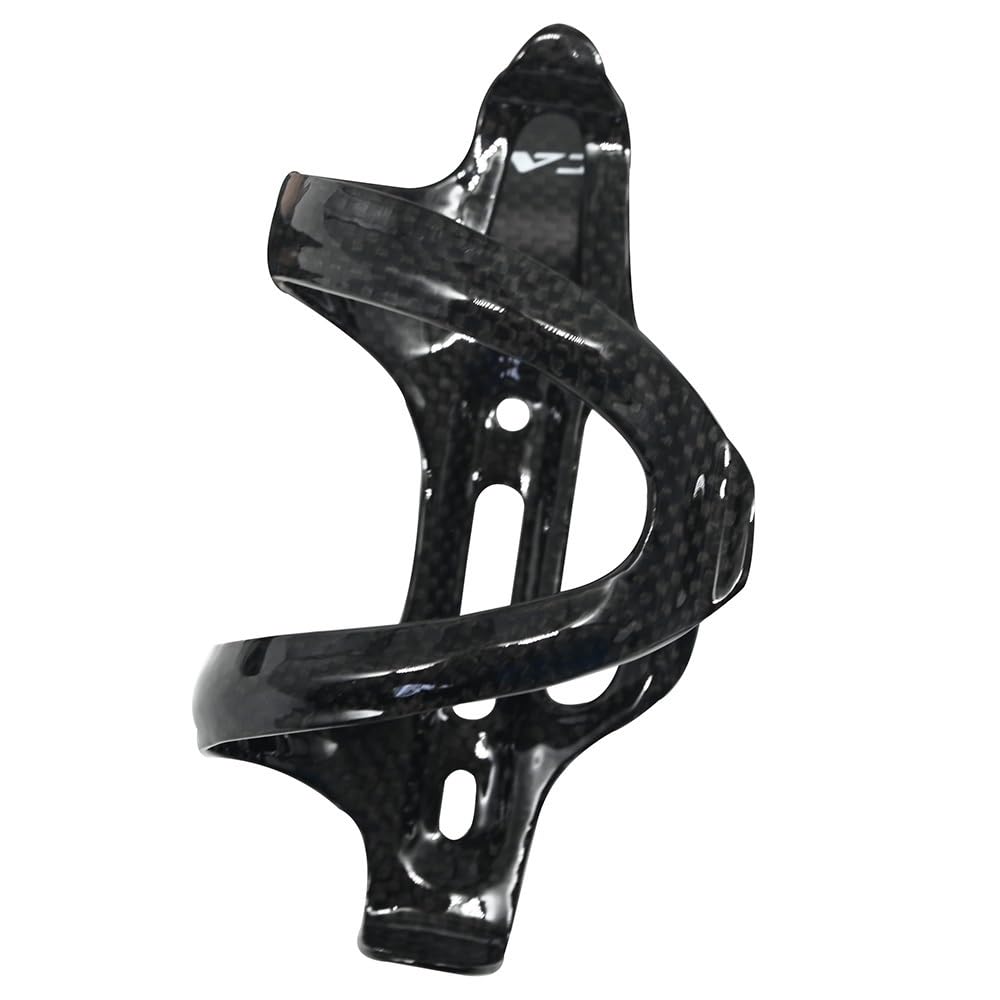 Portabidon Bicicleta Portabotellas de Fibra Carbono 3k for Bicicleta, portabotellas con extracción Lateral, Ultraligero, 23 g, Tornillo(2pcs 3k Glossy)