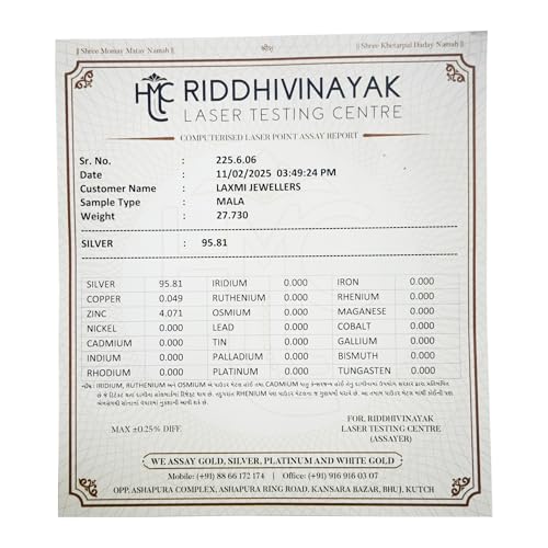 Image of Pure 925 Silver Handmade 5 Mukhi Rudraksha Mala For Men Religious Gift | Special For Shivratri | Certified Ruthratcham Malai Beads (, IN)