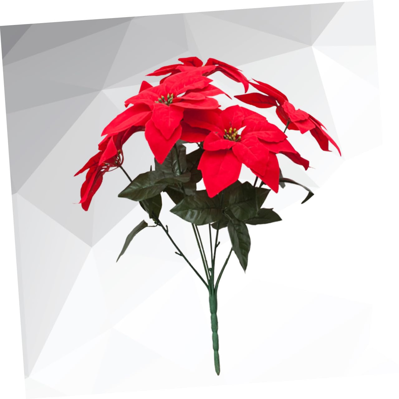 Ciieeo 2piezas Adornos Artificiales De Poinsettia para Decoración Navideña Cabezas De Flores Simuladas para Árboles y De Mesa para Especiales