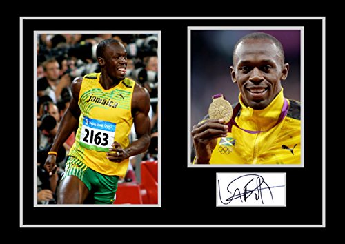 Impresionante calidad Usain Bolt firmado/autografiado, fotos
